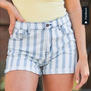 Striped Mom Short